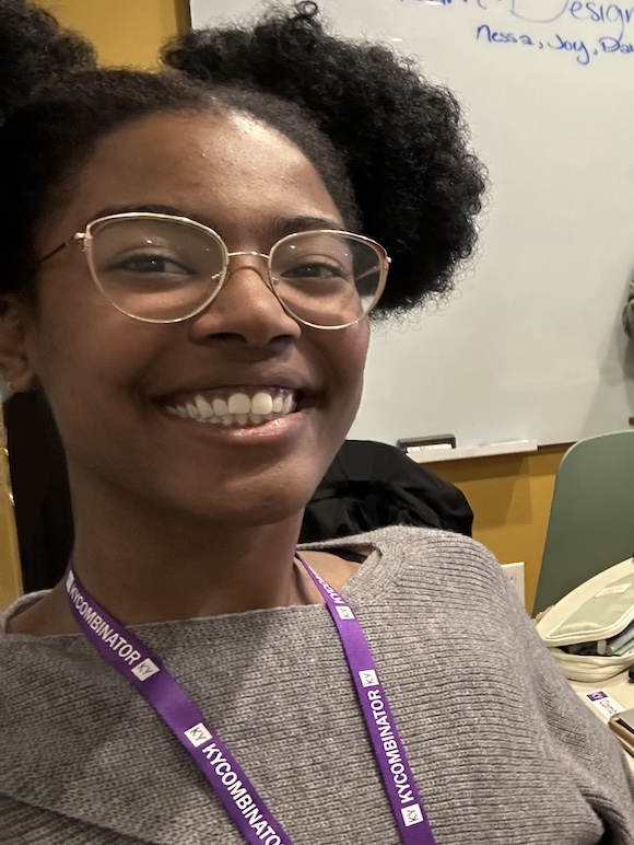 Nessa at a hackathon